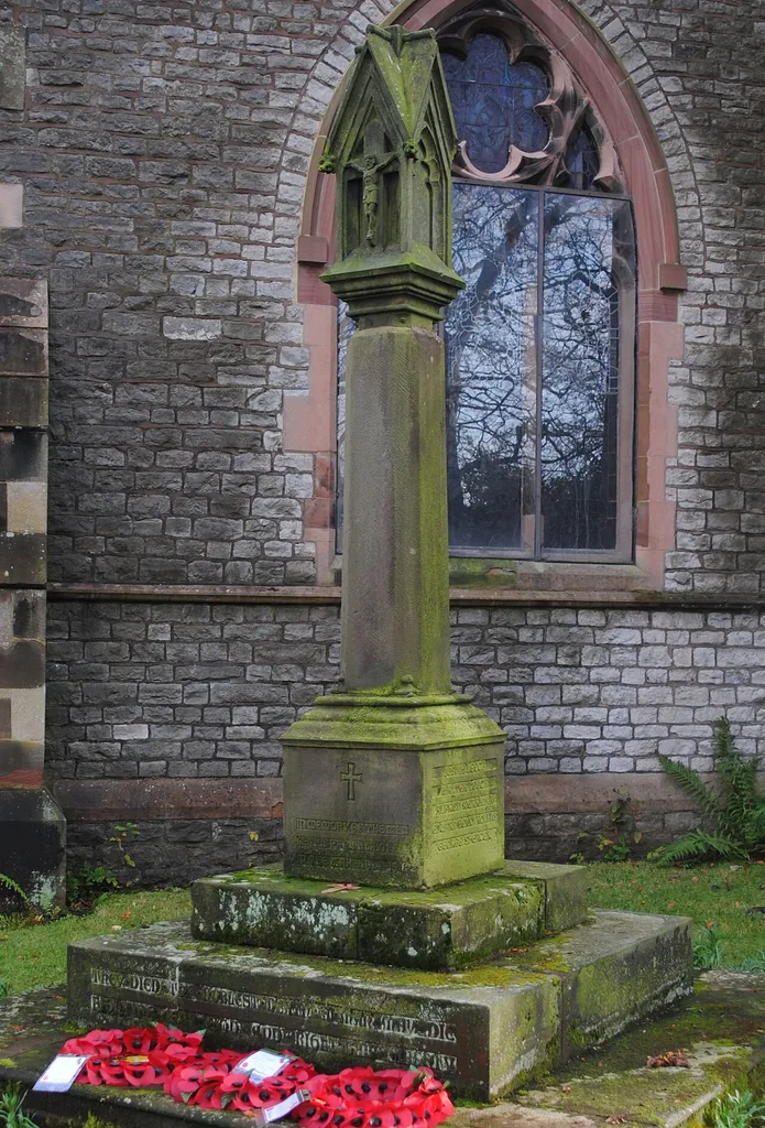 War memorial at St. Margaret's Church, Great Barr, Walsall, England.