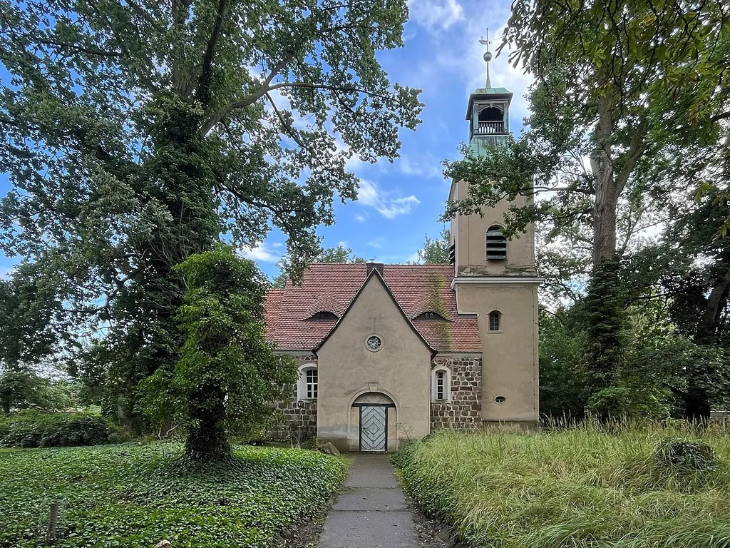 Village church of Ruhlsdorf (Teltow) in Brandenburg, Germany