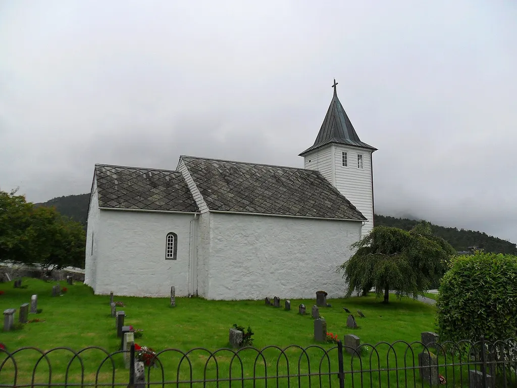 Ænes church in Kvinnherad county, Hordaland, Norway