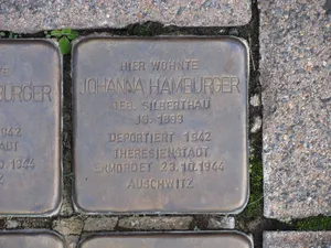 Stolperstein dedicated to Johanna Hamburger