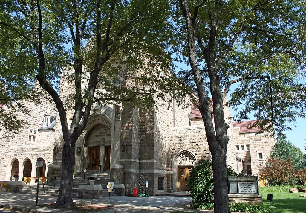 Montview Boulevard Presbyterian Church, located at 1980 Dahlia Street in Denver, Colorado