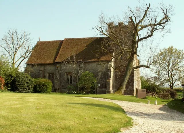 St. Nicholas church, Little Wigborough, Essex. This small late 15th-century church stands by Copt Hall.
