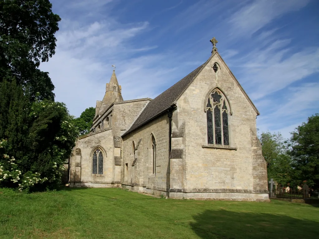 St John the Evangelist parish church, Burton-le-Coggles, Lincolnshire, seen from the southeast