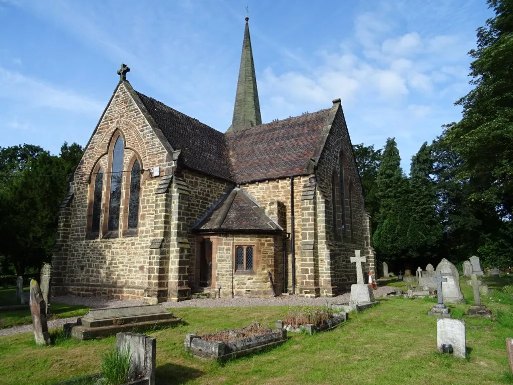 Photograph of St John's Church, Bishops Wood, Staffordshire, England