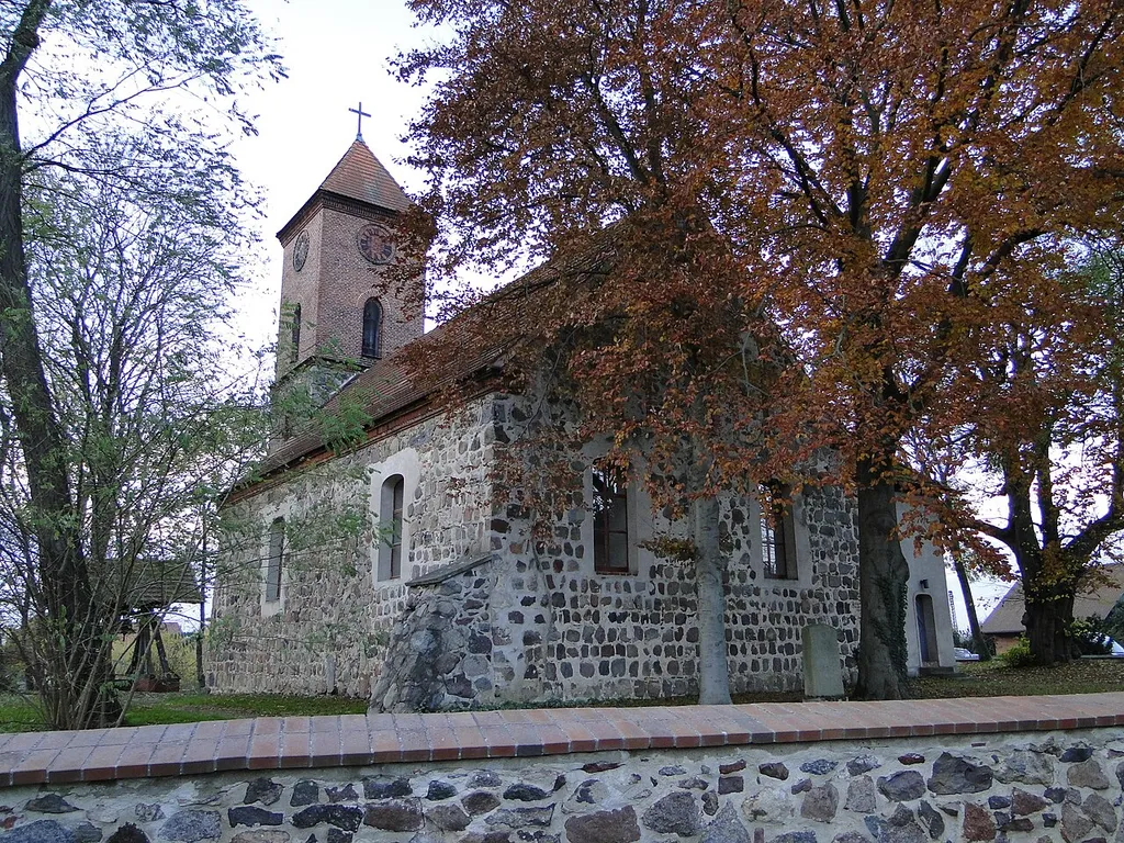 Church in Quadenschönfeld, district Mecklenburg-Strelitz, Mecklenburg-Vorpommern, Germany