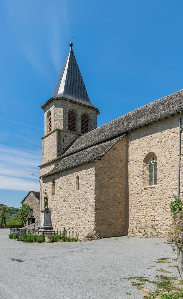 Our Lady church in Arcanhac in commune of La Fouillade, Aveyron, France