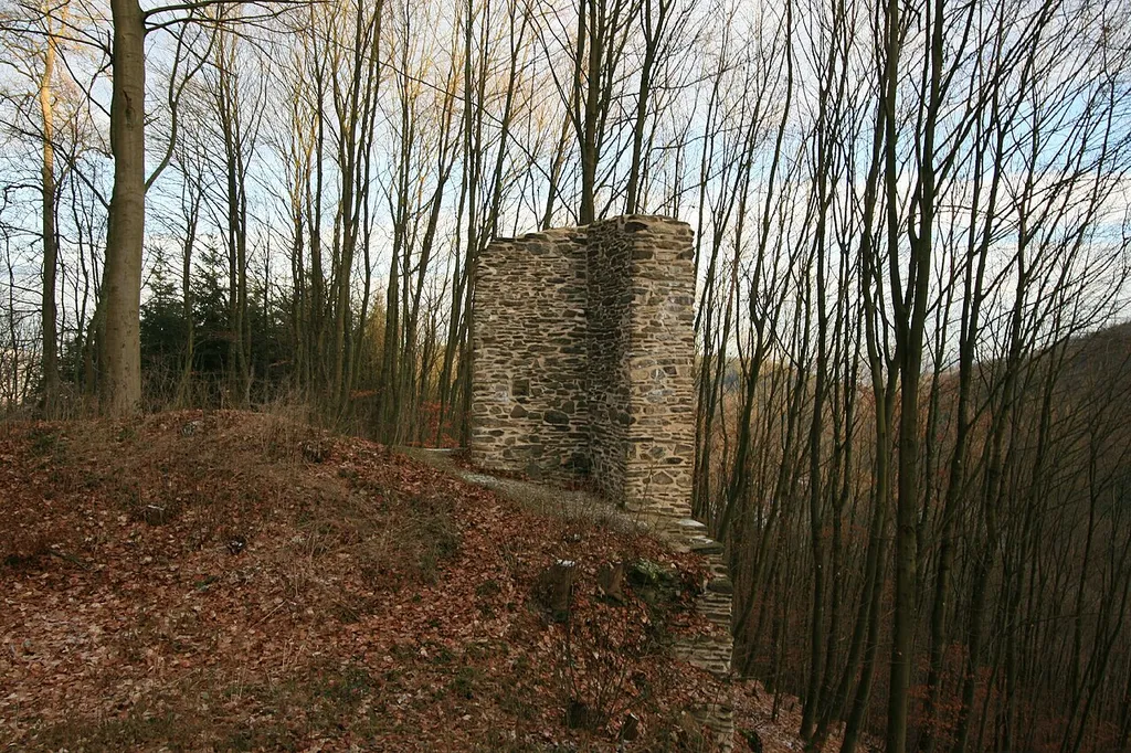 Burg Waldenburg (Attendorn) Blick nach Nord-Westen
