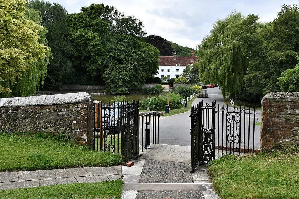 Buriton Village Pond from St. Mary the Virgin Church
