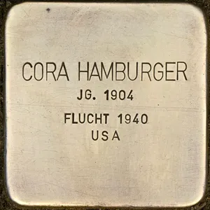 Stolperstein dedicated to Cora Hamburger
