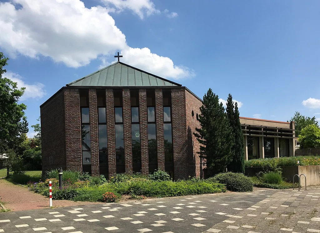 Exterior of the church of Saint Matthew in Hildesheim in Lower Saxony.