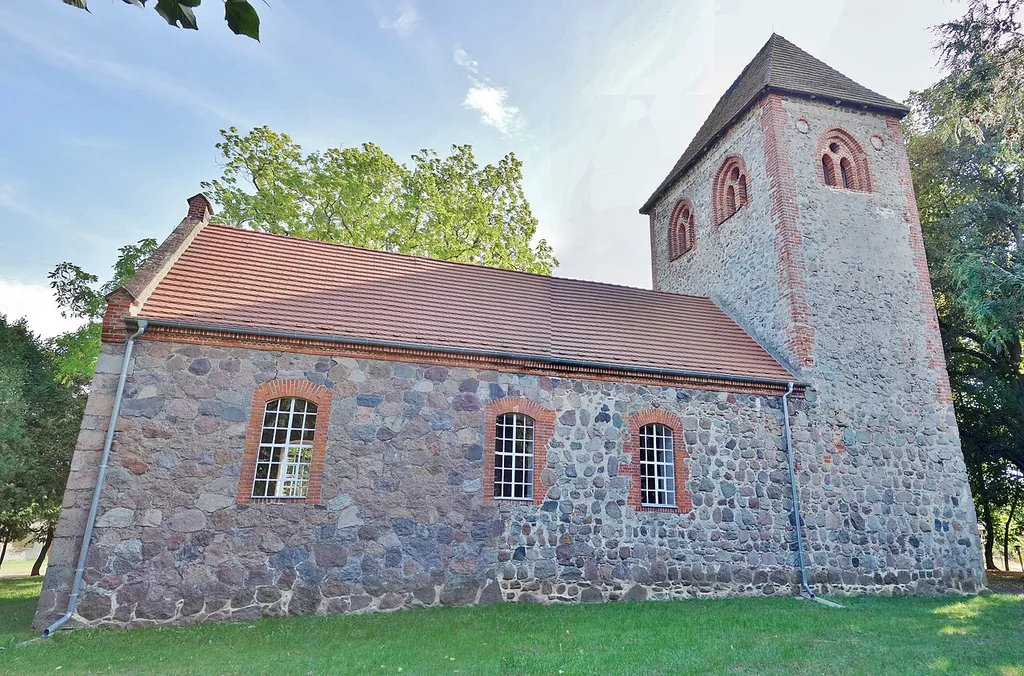 Northern view of church in Rohlsdorf, Halenbeck-Rohlsdorf municipality, Prignitz district, Brandenburg state, Germany