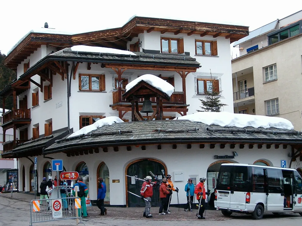 House at place of ancient English Church, Arosa/Switzerland