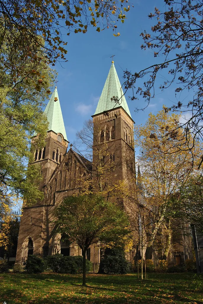 Duisburg (North Rhine-Westphalia, Germany) – borough Hamborn, district Neumühl – Catholic Sacred Heart Church ("Schmidthorst Cathedral")