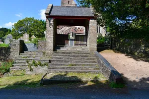 Lychgate, Steps, Mounting Block, Style And Retaining Wall To East South East Of Church Of St David