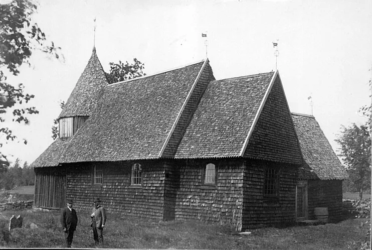Valdshults gamla kyrka. Exteriör.