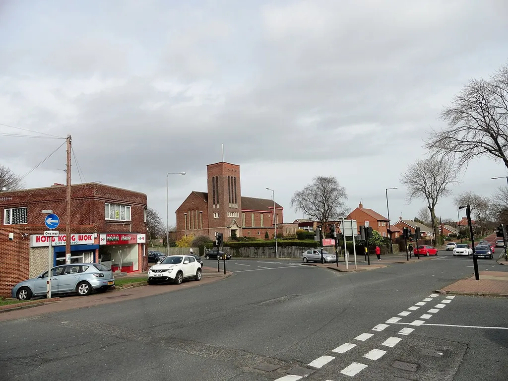 Junction of Silksworth Lane with Queen Alexandra Road