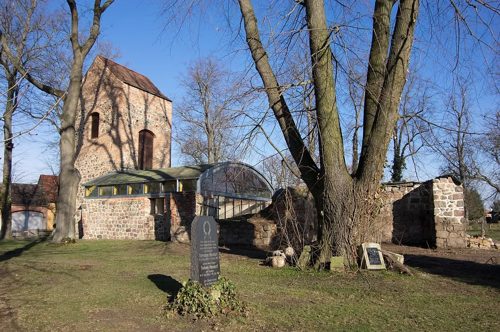 Dahme/Mark, Ortsteil Heinsdorf in Brandenburg. Die Kirche steht unter Denkmalschutz.