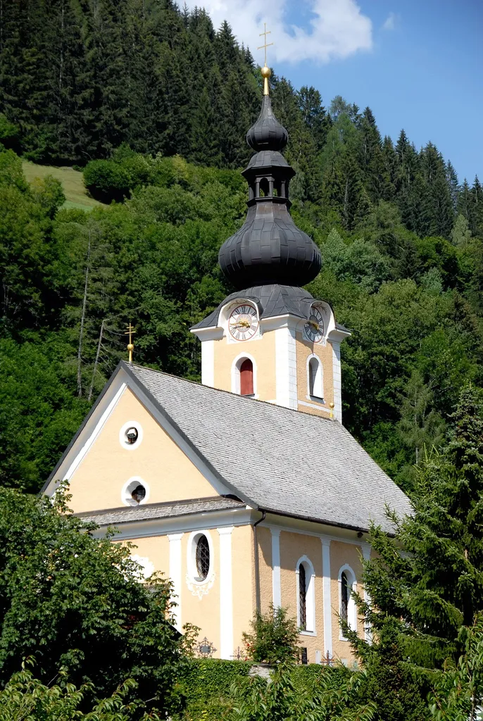 Parish church Saint Ulrich in Bad Kleinkirchheim, district Spittal on the Drau, Carinthia, Austria This media shows the protected monument with ObjektID 61416 in Austria. (Commons, de, Wikidata)