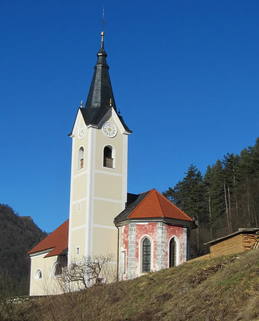 The Church of St. Elizabeth in Podreber, Municipality of Dobrova–Polhov Gradec, Slovenia