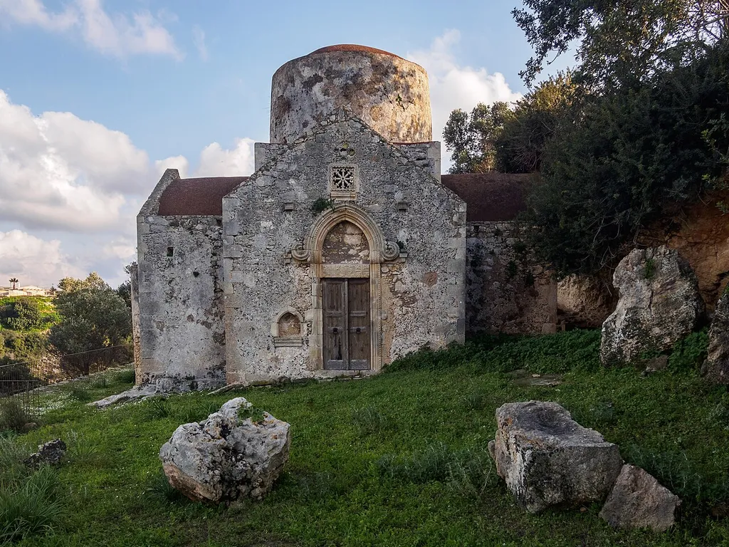The 15th century church of Lifegiving Spring at Prinos, Rethymno