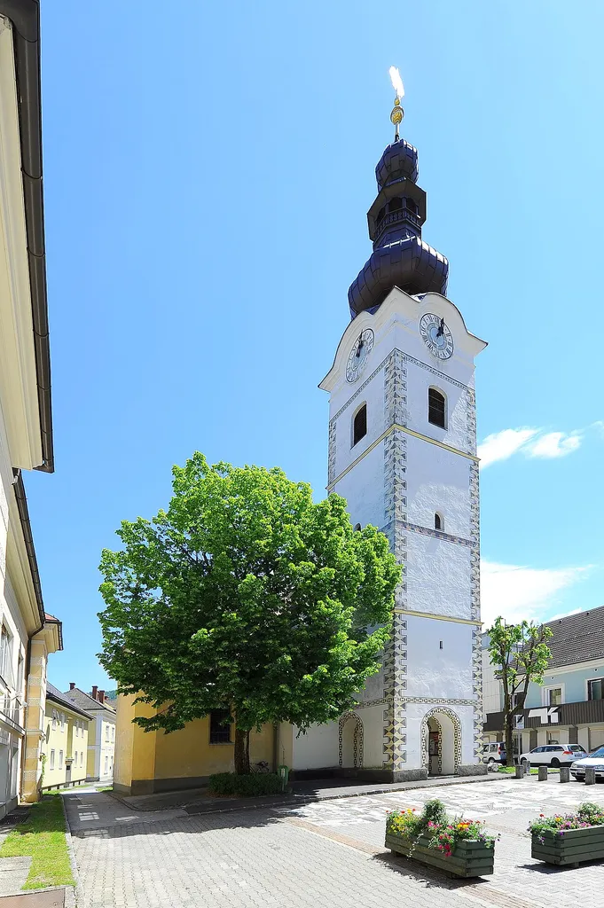 Parish church Saint Martin on the Kirchengasse #22, municipality Ferlach, district Klagenfurt Land, Carinthia, Austria, EU