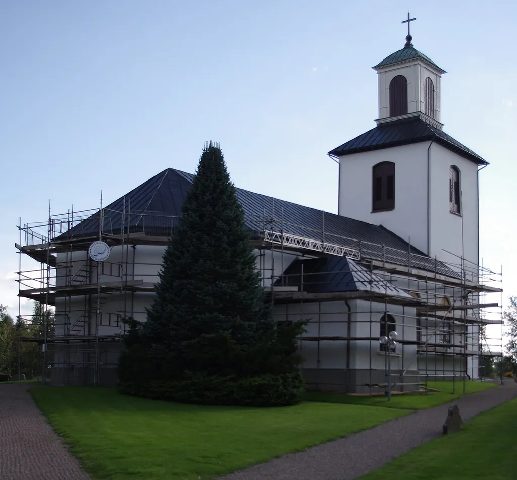 Kölaby church in Ulricehamn muicipality in Västergötland and Västra Götaland county, Sweden.