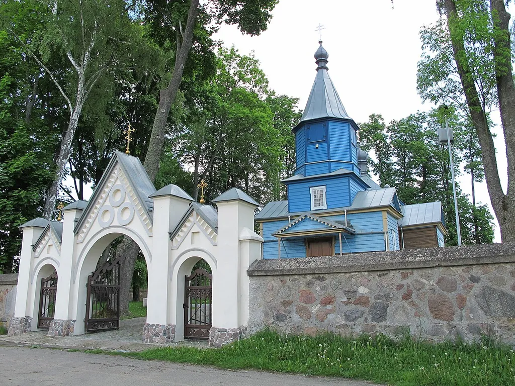 Wooden orthodox church of the Feast of the Cross near Kożany village, gmina Juchnowiec Kościelny, podlaskie, Poland