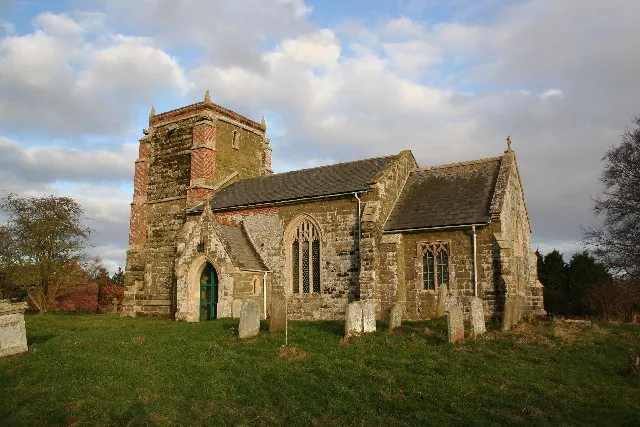 St Andrew's parish church, Ashby Puerorum, Lincolnshire, seen from the south. Puerorum is Latin for "of the boys", as part of the stipend of the benefice historically went to Lincoln Cathedral choir. It stills sing evensong in the church occasionally.