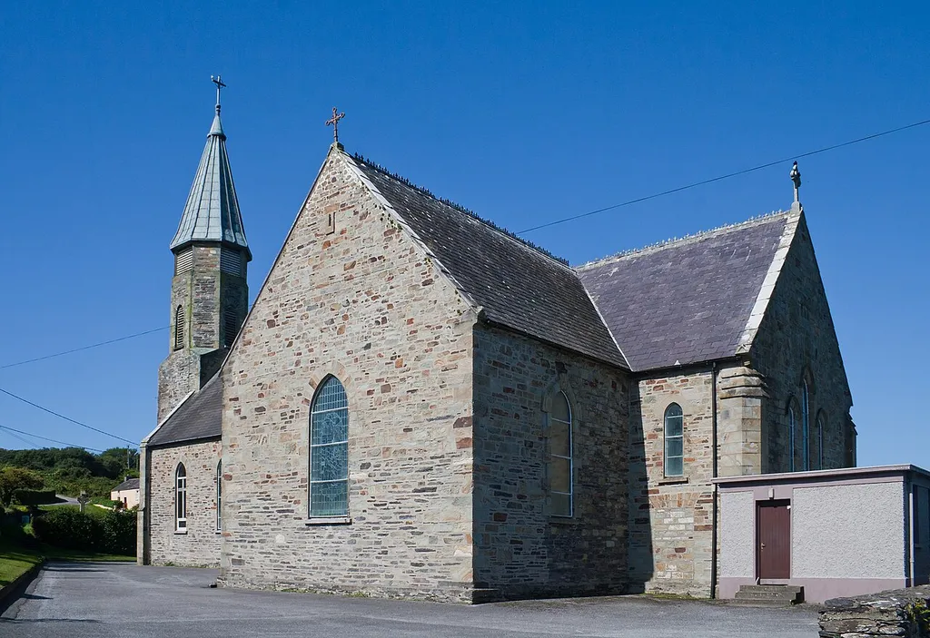 South-east view of the parish church of Our Lady, Star of the Sea, and St. Patrick.