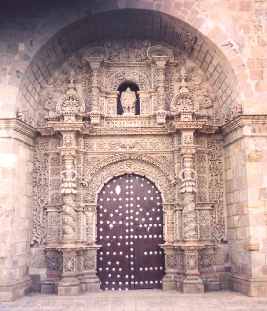 Porta da Igreja de San Lorenzo, Potosí, Bolívia