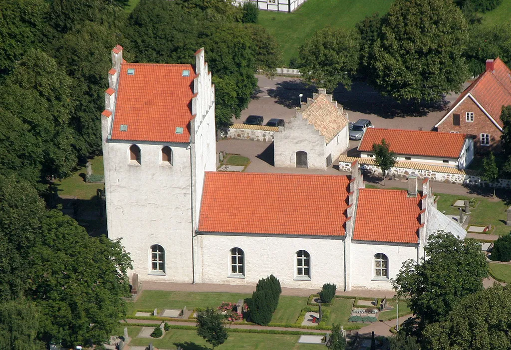 Jonstorp Church in Höganäs Municipality, Sweden.