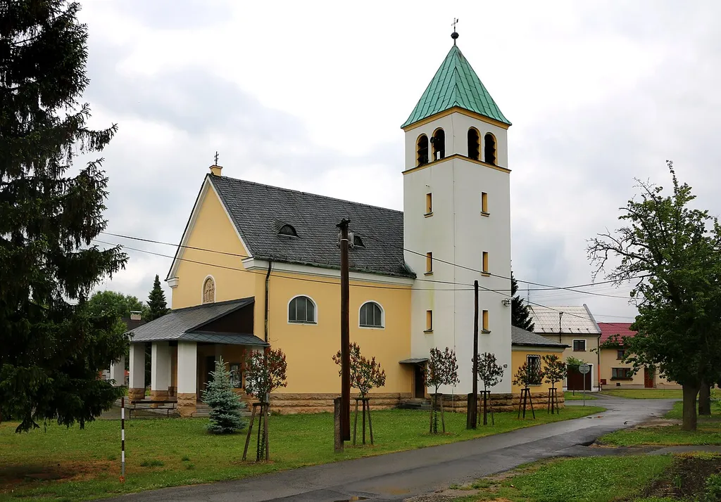 Church in Rozvadovice, part of Litovel, Czech Republic.