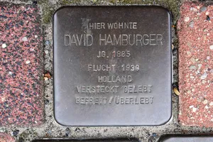 Stolperstein dedicated to David Hamburger