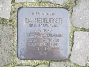 Stolperstein dedicated to Ida Neuburger
