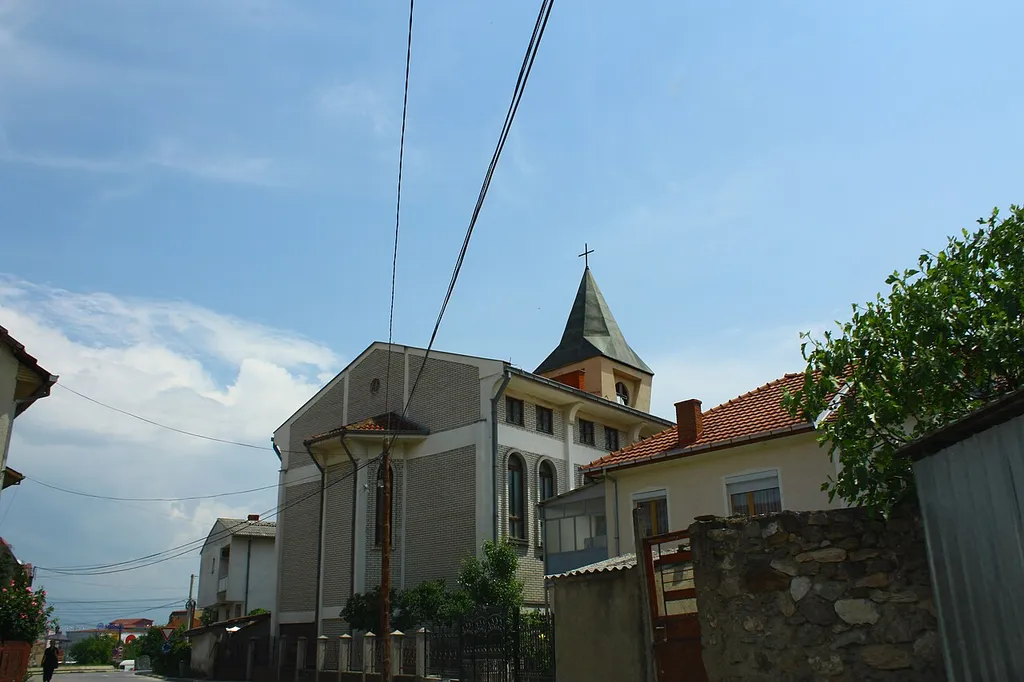 This file was uploaded with Commonist. Evangelical-Methodist Church in Strumica, Macedonia