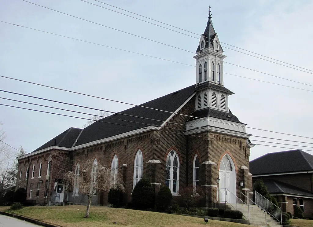 The Carthage United Methodist Church in Carthage, Tennessee, USA.