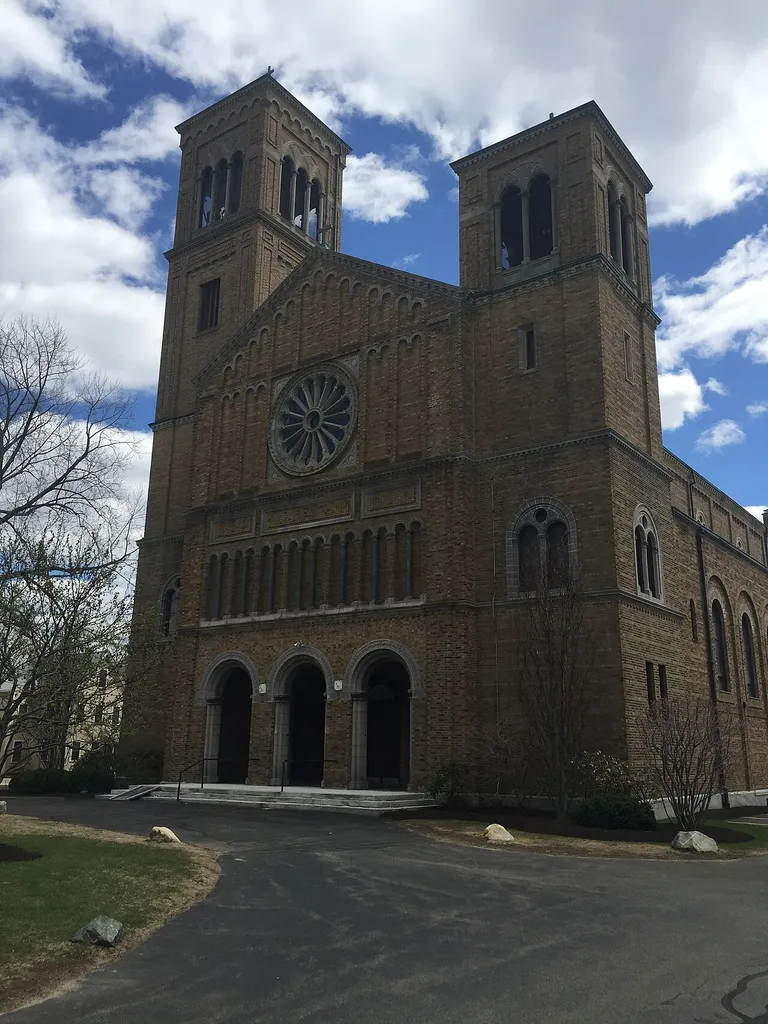 The Vineyard Christian Fellowship of Cambridge, formerly Our Lady of Pity (Notre Dame de Pitié) Roman Catholic Church, established by French Canadian immigrants in its early days. Building sold as part of the Sexual abuse scandal in the Catholic archdiocese of Boston.