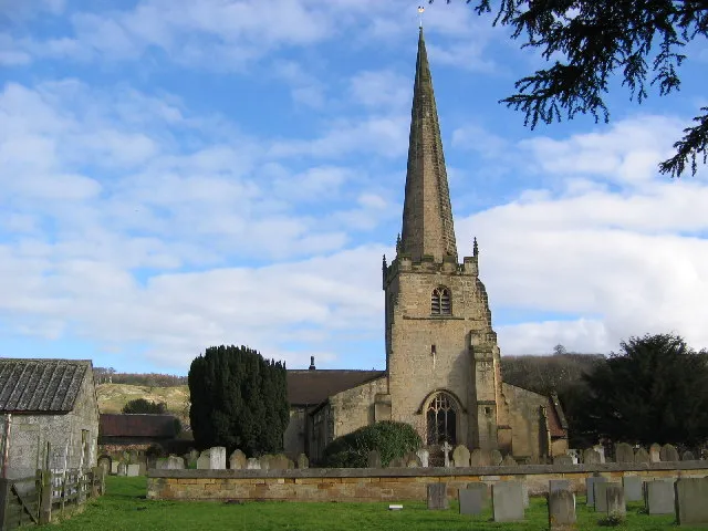 St Edith's parish church, Bishop Wilton, East Riding of Yorkshire, England, seen from the west.