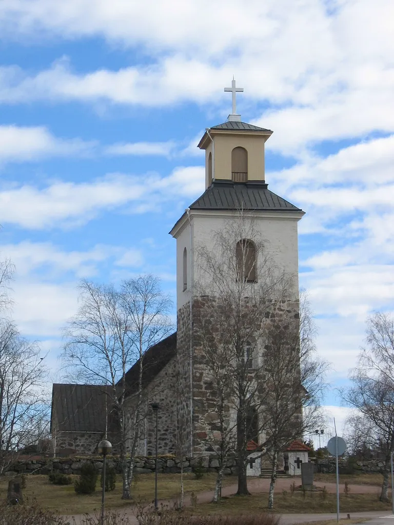 Church of Mietoinen, Finland seen from the west