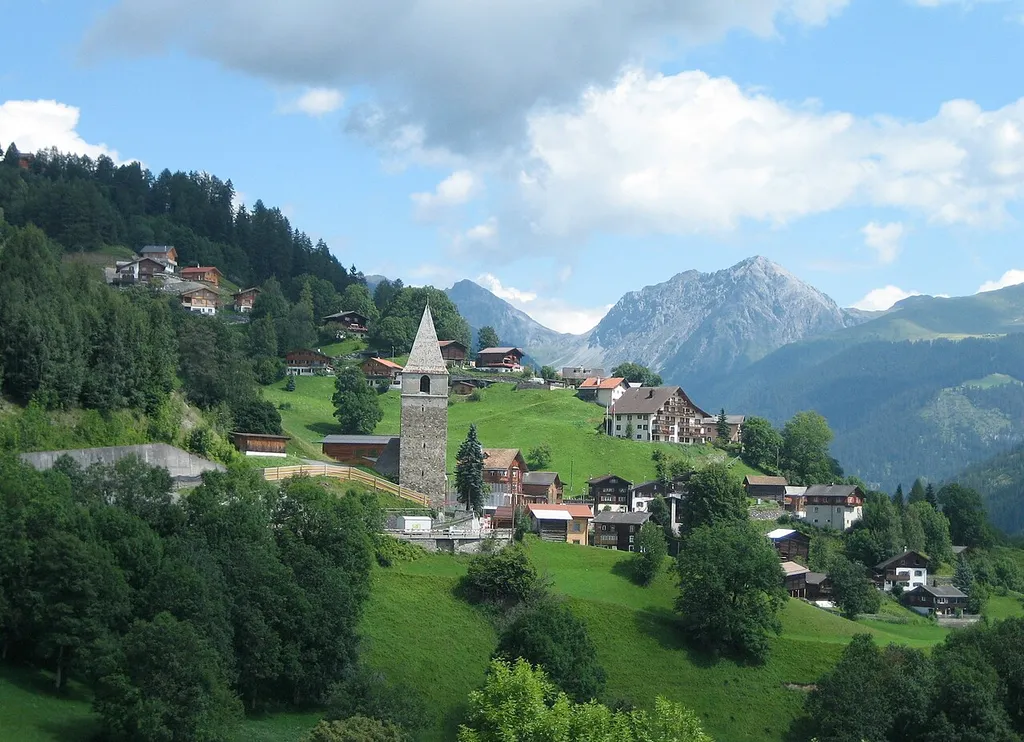 Schanfigg bei Langwies nach Osten