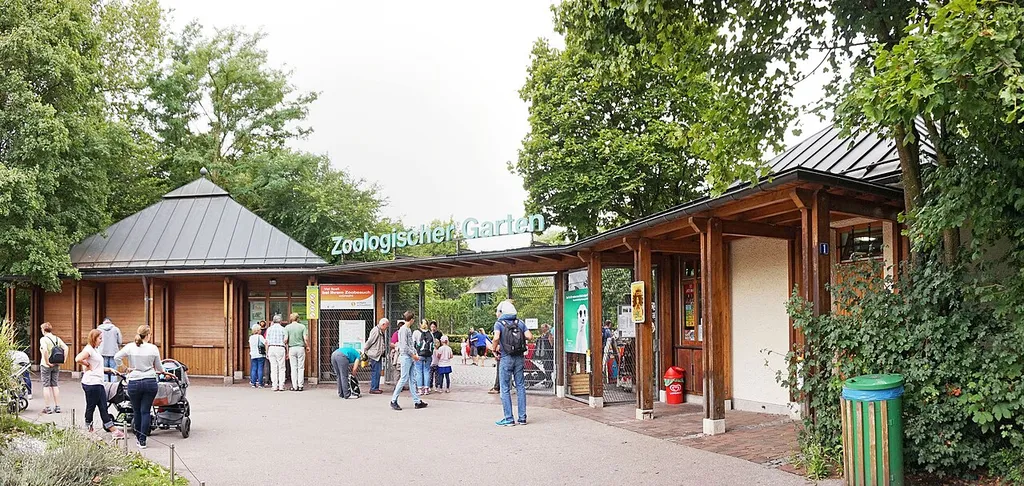 Entry to the Zoo Augsburg, Germany.