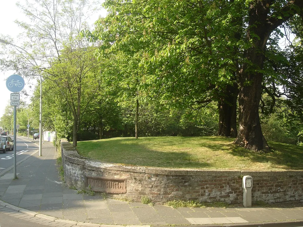 Park at the site of the former castle / estate Immenburg in Bonn-Endenich, Germany.