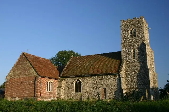 Denham Church. Church of St Mary, Denham, just west of Barrow, in Suffolk.