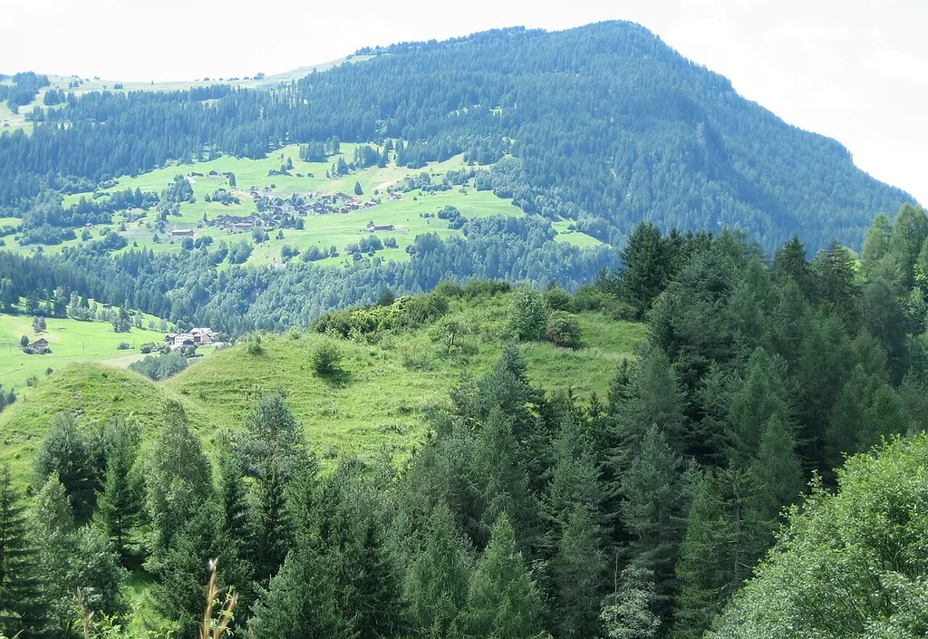 Standort der ehemaligen Burg von Nivagl, die um 1250 aufgelassen wurde -> siehe Burg Belfort