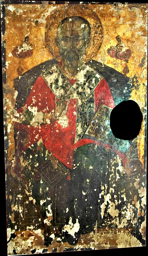Fresco from the Sts. Cosmas, Pantaleon, and Damian Church, Vogatsiko