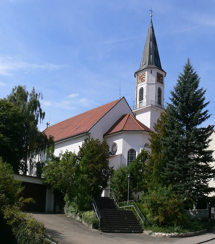 Tomerdingen, Gemeinde Dornstadt, Alb-Donau-Kreis Katholische Pfarrkirche Mariä Himmelfahrt