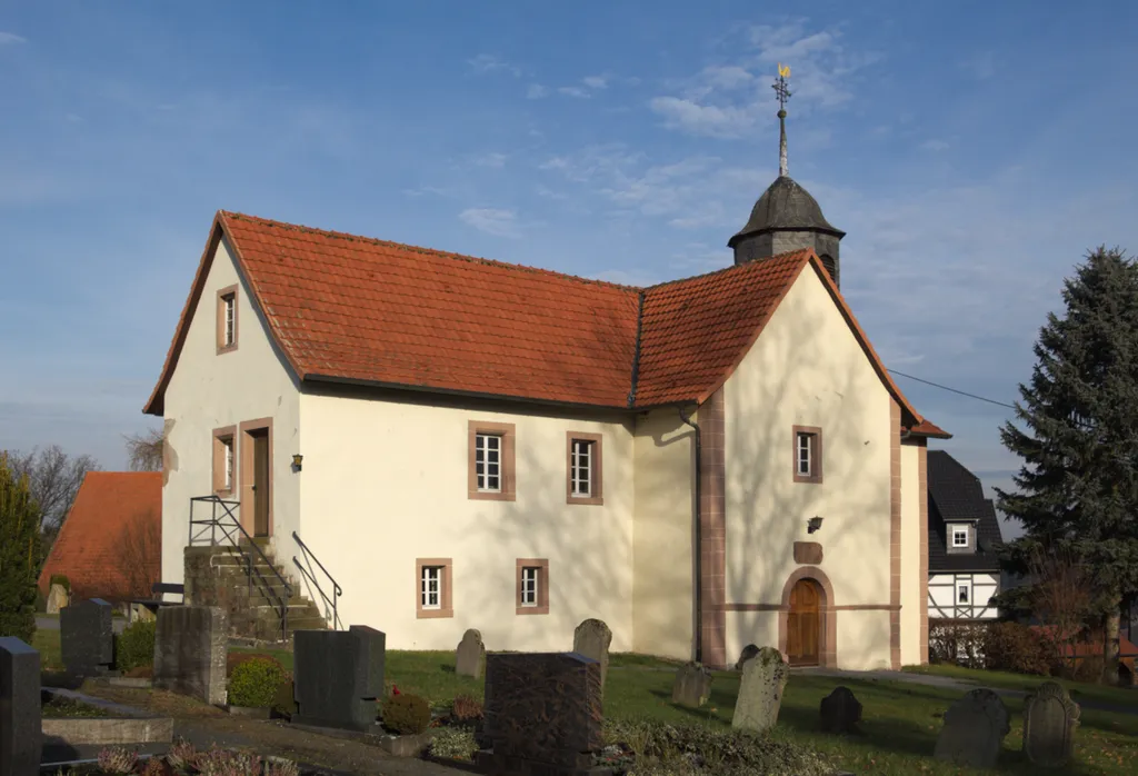 Protestant Church in Ober-Wegfurth, Schlitz, Hesse, Germany