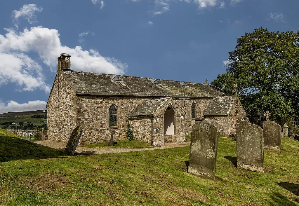 Parish church at Laithkirk, County Durham, seen from the southwest