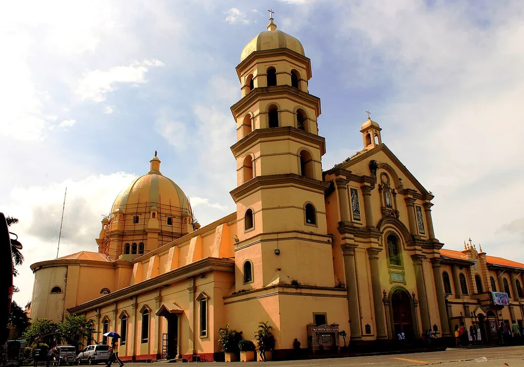The Metropolitan Cathedral of Saint Sebastian. Poblacion district of Lipa City, Batangas province, the Philippines.