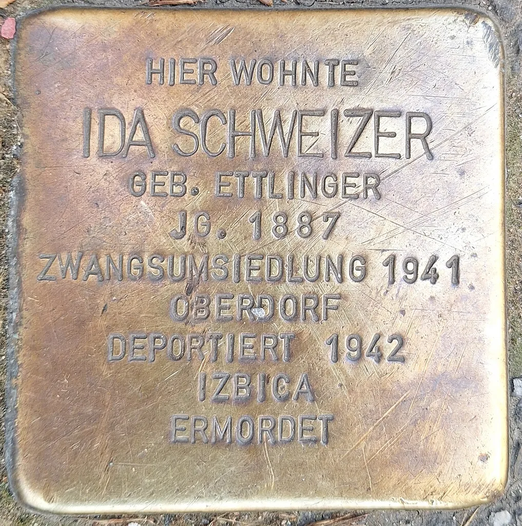 Stolperstein dedicated to Ida Schweizer